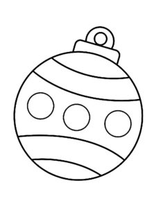 coloriage boule de noel