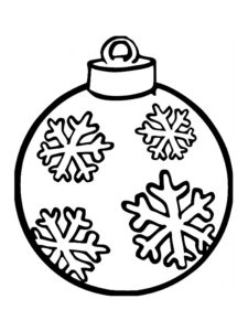 coloriage boule de noel