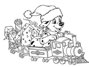 coloriage de noel disney