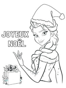 coloriage de noel disney