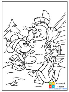 coloriage disney noel