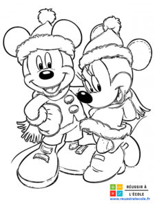 coloriage disney noel