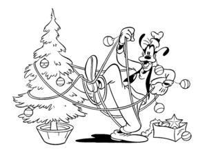 coloriage disney noel