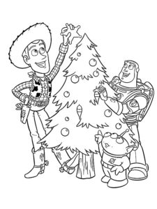 coloriage disney noel