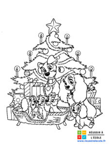 coloriage disney noel