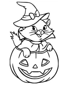 coloriage halloween citrouille