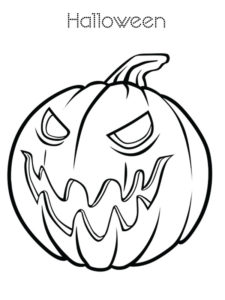 coloriage halloween citrouille