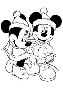 coloriage mickey et minnie