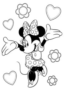 coloriage mickey minnie