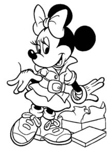 coloriage mickey minnie