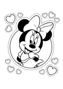 coloriage minnie