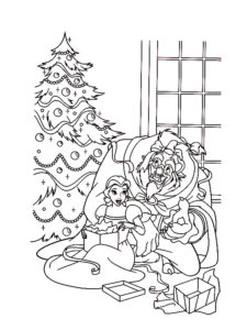 coloriage noel disney