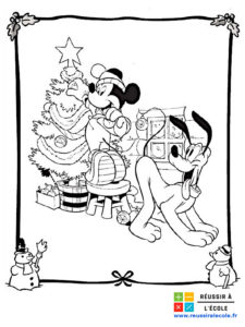 coloriage noel disney