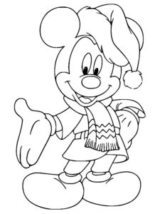 coloriage noel disney