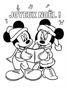 coloriage noel disney