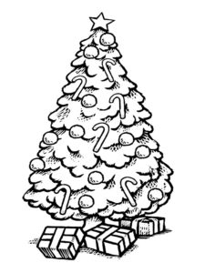 coloriage sapin