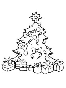 coloriage sapin de noel