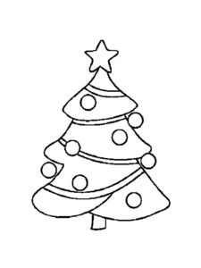 coloriage sapin de noel