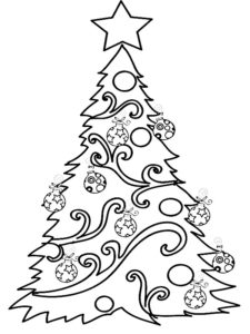 coloriage sapin de noel