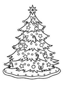 coloriage sapin de noel