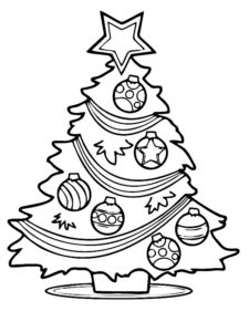 coloriage sapin de noel