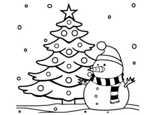 coloriage sapin de noel