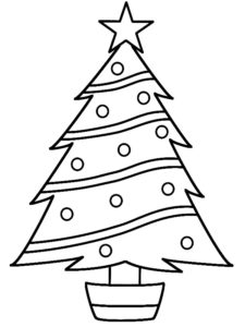 coloriage sapin de noel