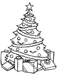 sapin de noel coloriage