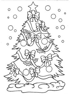 sapin de noel coloriage