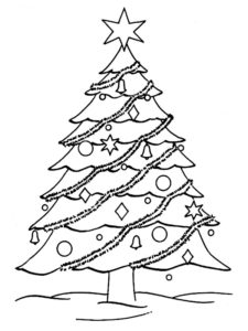 sapin de noel coloriage