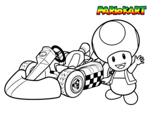 coloriage de mario kart