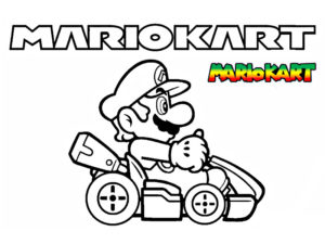 coloriage de mario kart