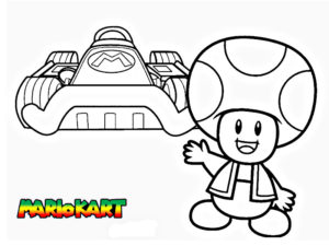 coloriage de mario kart