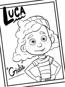 coloriage disney luca