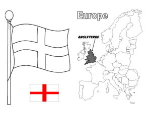 coloriage drapeau anglais