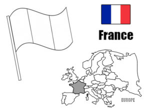 coloriage drapeau france