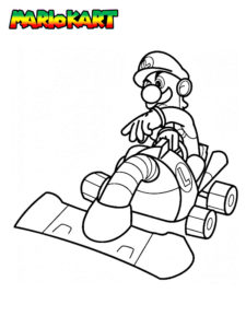 coloriage mario kart