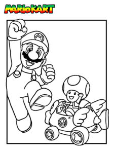 coloriage mario kart