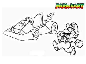 coloriage mario kart