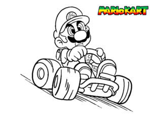 coloriage mario kart