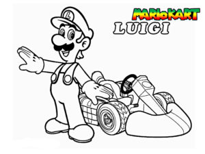 coloriage mario kart