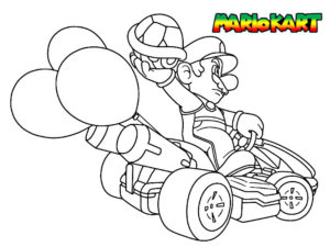 coloriage mario kart 8 deluxe