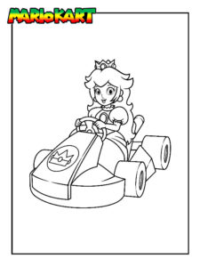 coloriage mario kart