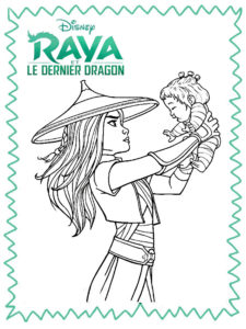 coloriage raya