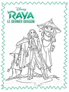 coloriage raya