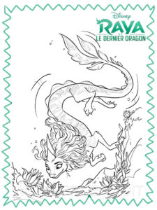 coloriage raya