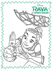 coloriage raya