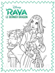 coloriage raya