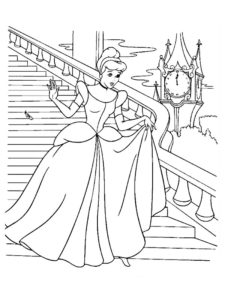 cendrillon coloriage