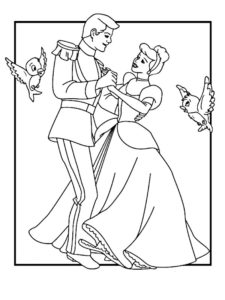 cendrillon coloriage